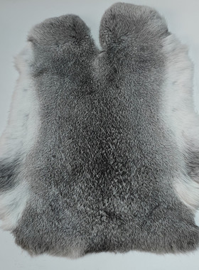 兔皮整张皮草原料天然真兔毛皮毛一体面料包包饰品护膝座垫辅料