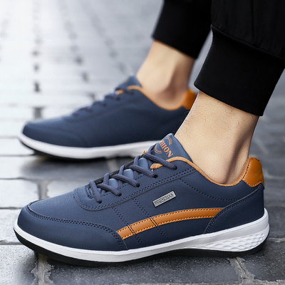 新款秋季防水皮面轻质运动休闲46跑步鞋47特大码48户外耐磨旅游鞋