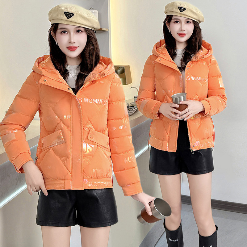 高端亮面免洗棉服女冬季2025棉衣/棉服