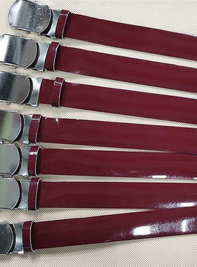 65式军装红色腰带老式裤腰带cs学生军训外腰带演出活动皮带红腰封