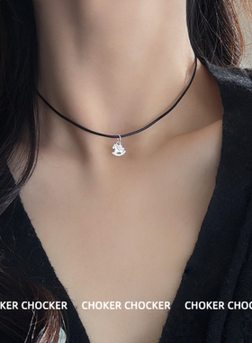 原创设计纯银mini小马项链