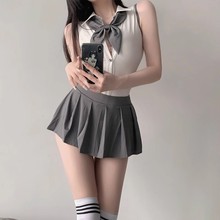 网红学院风性感学妹jk超短裙纯欲水手服学生制服睡衣甜美可爱套装