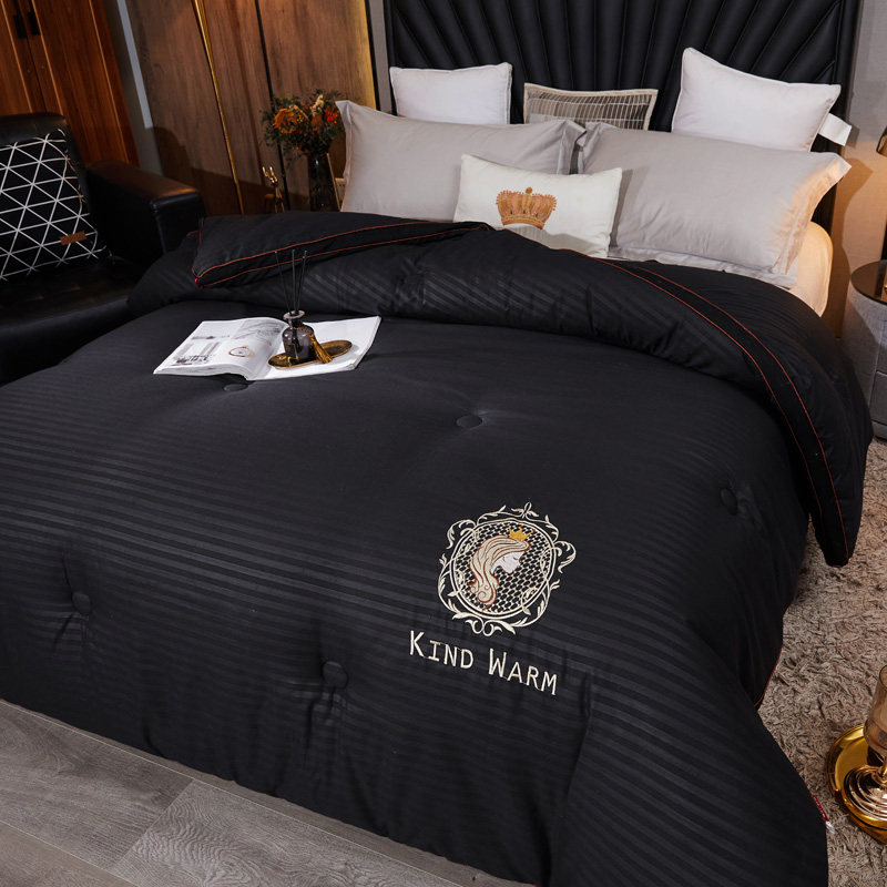 冬季黑色被子冬被加厚保暖被芯被褥铺垫床上大豆被春秋被200x230