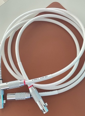 德国AHSY进口7NOCC镀纯银单晶银发烧功放音频信号线XLR卡农平衡线