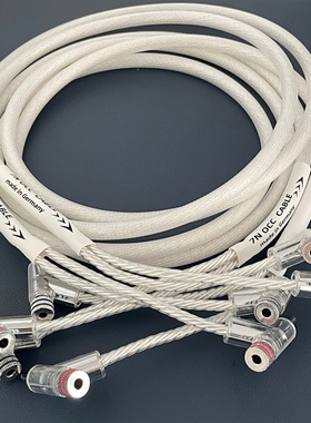 亚适7NOCC单晶铜镀纯银发烧枪型香蕉头音响线HiFi功放胆机喇叭线