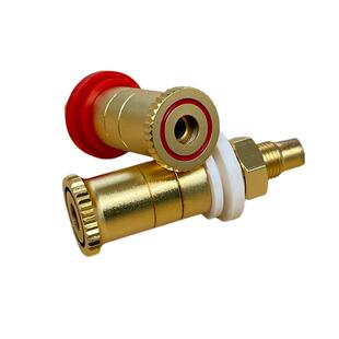 纯铜镀沙金仿WBT功放接线柱音箱胆机端子音响喇叭接线柱香蕉插座