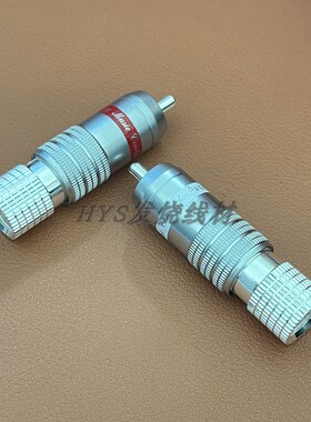 CMC镀银HIFI发烧级音响音频信号AV接线端子纯铜8mm孔RCA莲花插头
