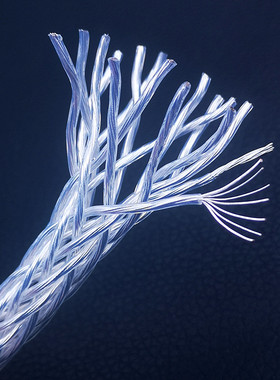 8AG单晶铜镀银8N主音箱喇叭线信号线发烧音频线音箱线16股编散线