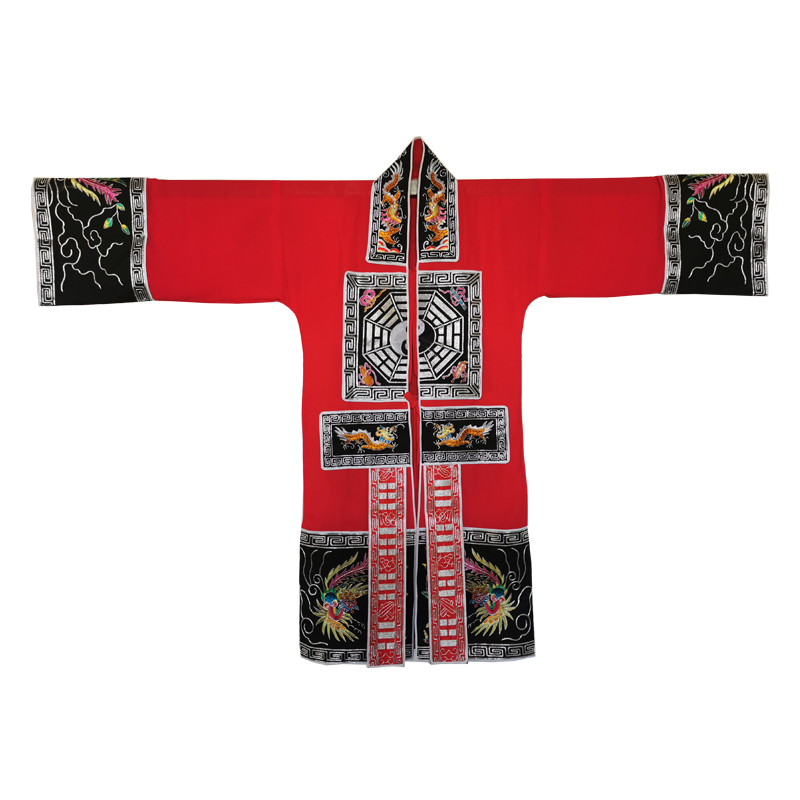 高档麻纱款 八卦款道袍 高功法事服装 法事用品 道服 金银葱工艺