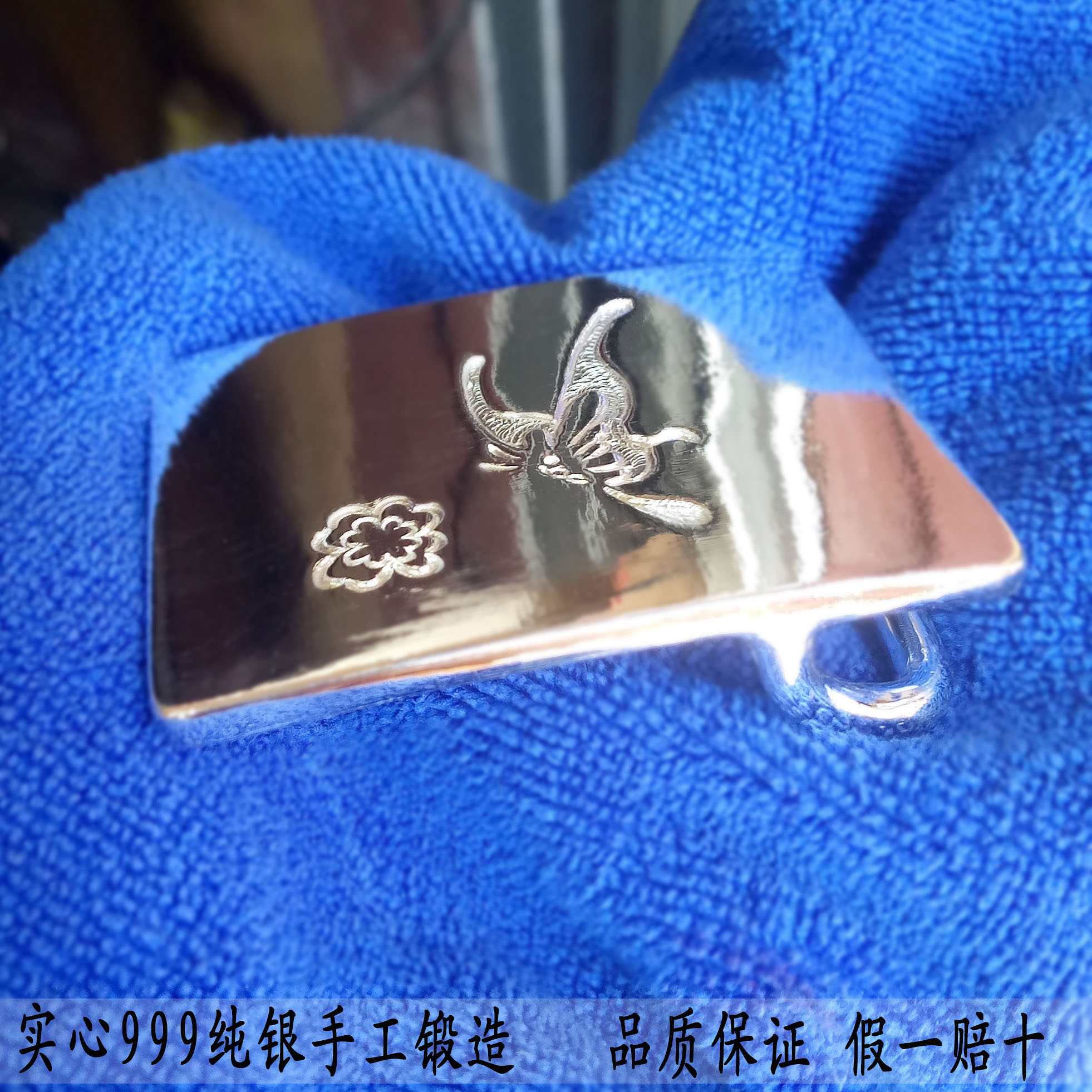 纯银皮带扣999纯银男士女士手工雕刻高档个性百搭银腰带扣皮带头