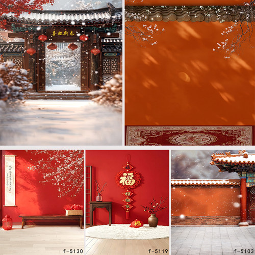 全家福3d立体直播拍照背景布