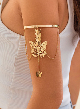 欧美饰品复古镂空蝴蝶手镯