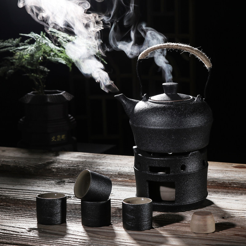 陶瓷温酒壶家用烫酒壶老式怀旧加热水煮酒器黄酒家用白酒酒具套装