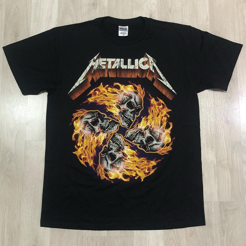 METALLICA短袖摇滚乐队T恤重金属