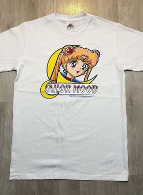 SAILORMOON美少女战士月野兔卡通动漫印花短袖cityboy日系纯棉T恤