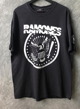 Ramones雷蒙斯乐队美式复古vintage高街休闲潮牌纯棉短袖T恤男女
