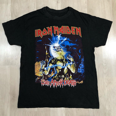 铁娘子乐队复古高街潮牌短袖T恤