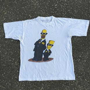 The Simpsons辛普森一家卡通动漫短袖oversize高街潮牌纯棉t恤男