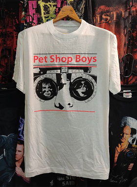 Pet Shop Boys宠物店男孩欧美复古vintage高街休闲潮牌短袖T恤棉