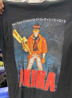 akira阿基拉印花日系漫画风短袖oversize原宿风潮牌T恤男女情侣装