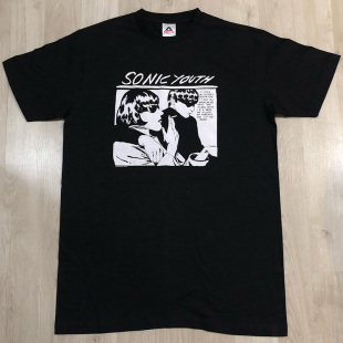 Sonic Youth音速青年乐队美式复古摇滚短袖Vintage高街纯棉T恤男