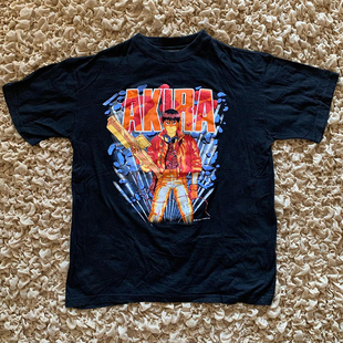 Akira阿基拉短袖T恤男女情侣款oversize高街休闲日系潮牌纯棉半袖