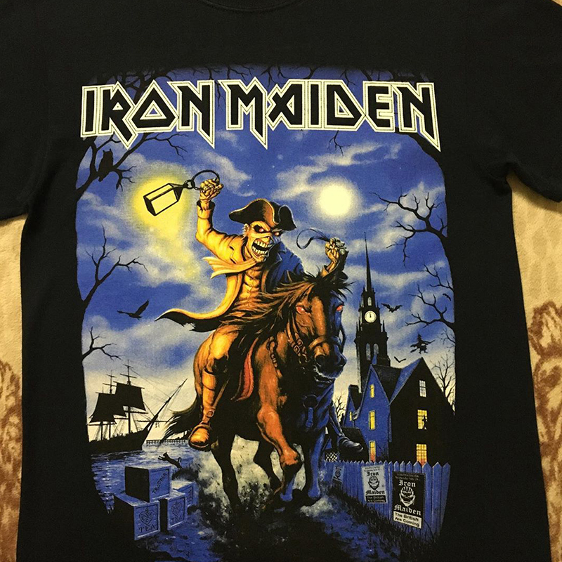 铁娘子乐队Iron Maiden印花短袖T恤男女情侣款ins超火潮牌半袖棉