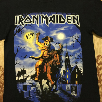 铁娘子乐队复古高街纯棉短袖T恤