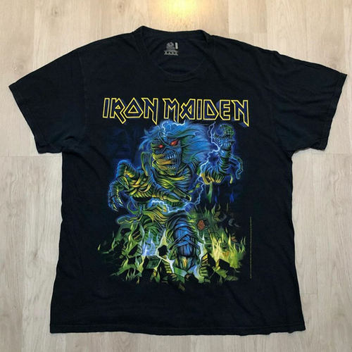 铁娘子乐队高街复古纯棉短袖T恤