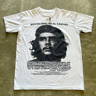 古巴革命英雄Che Guevara切·格瓦拉头像vintage高街潮牌短袖t恤