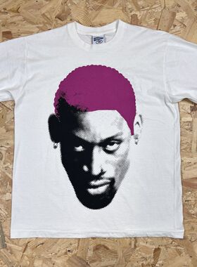 Dennis Rodman丹尼斯罗德曼美式复古vintage高街潮牌百搭短袖T恤