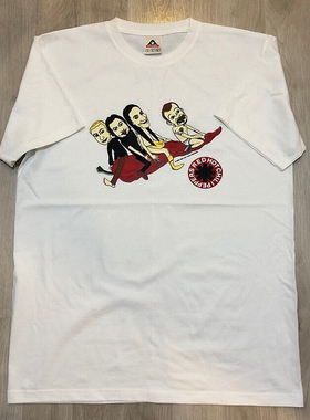 Red Hot Chili Peppers红辣椒乐队摇滚VTG高街潮牌小领口短袖t恤