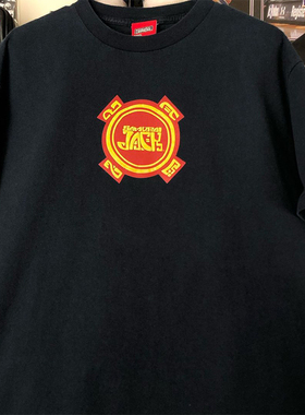 Samurai Jack武士杰克日系复古短袖男女cityboy潮流落肩款纯棉T恤