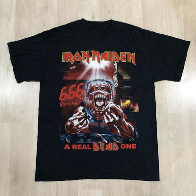 铁娘子乐队复古高街纯棉短袖T恤