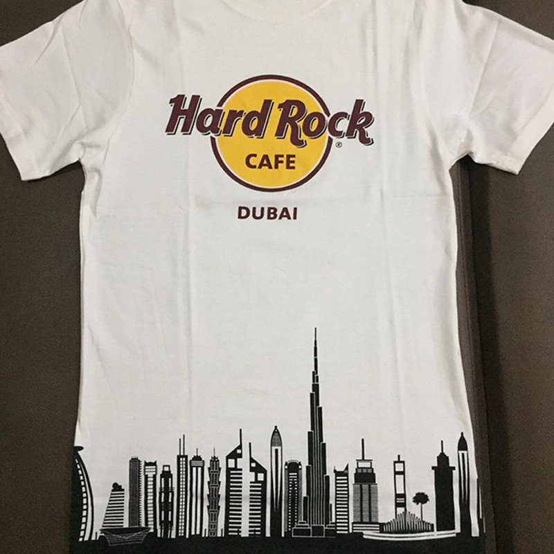 hardrock dubai摇滚风重磅个性短袖男女潮牌os风街头质感休闲t恤