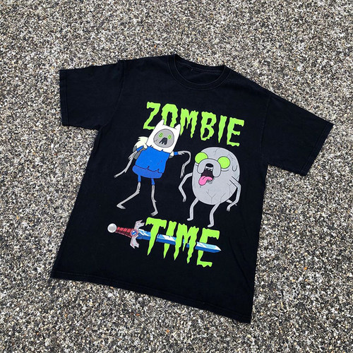 ZOMBIETIME高街宽松纯棉短袖T恤
