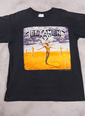 testament圣约鞭笞金属摇滚乐队美式复古vintage高街潮牌短袖T恤