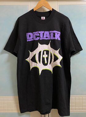 DCTALK美式复古hophip嘻哈小众潮牌印花短袖男女同款重磅纯棉T恤