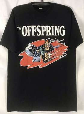 the Offspring后裔乐队朋克摇滚短袖美式复古vibe高街潮牌t恤男女