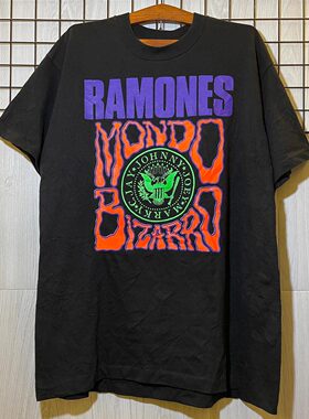 美式复古Ramones雷蒙斯摇滚乐队vintage高街休闲潮流重磅短袖T恤