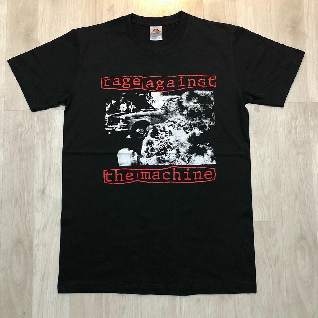 rage against the machine乐队短袖t恤男女情侣款宽松高街休闲棉