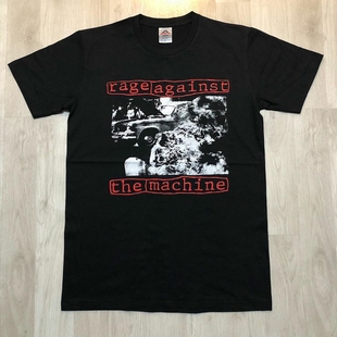 Rage Against The Machine乐队短袖T恤男女情侣款宽松高街休闲棉