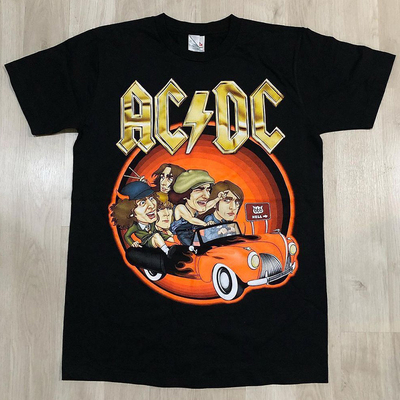 ACDC乐队重金属摇滚复古短袖T恤