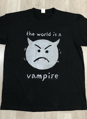 Smashing Pumpkins碎南瓜乐队美式复古vibe高街休闲潮牌短袖T恤棉