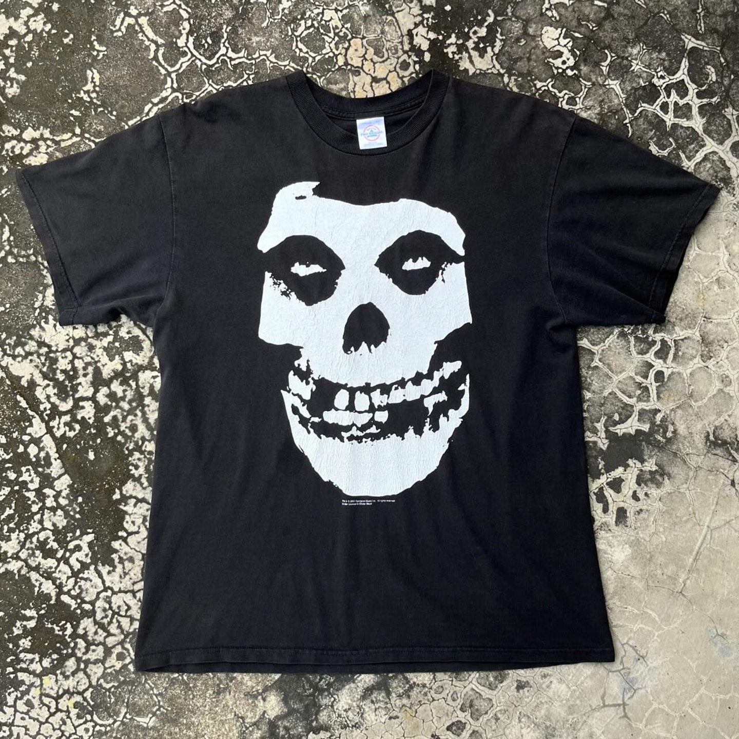 Themisfits乐队朋克骷髅头短袖