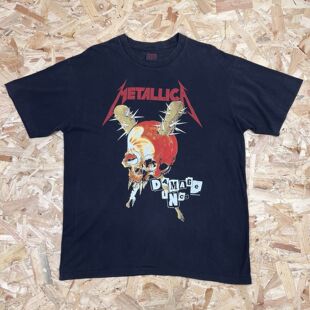 Metallica金属乐队美式复古摇滚VTG高街潮牌重磅纯棉短袖T恤男女