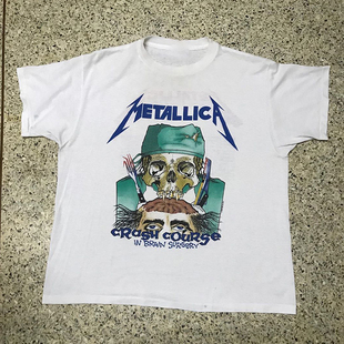 METALLICA金属乐队美式复古摇滚短袖vibe高街休闲潮流重磅纯棉t恤
