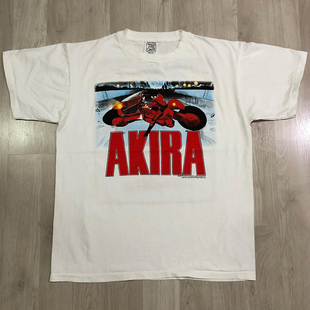 大友克洋Akira阿基拉卡通动漫印花短袖cityboy日系复古潮牌T恤男