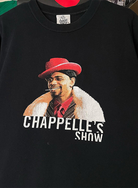 Chappelle's Show美式复古喜剧周边印花短袖VTG高街休闲纯棉t恤男
