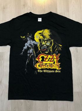 Ozzy Osbourne奥兹奥斯朋欧美复古vibe痞帅高街潮牌男女短袖T恤棉